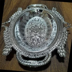 Silver Plated Plastic Tray