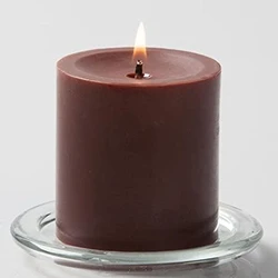 Brown Wax Candle