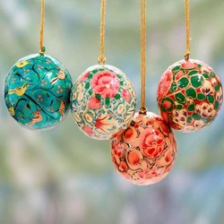 Paper Mache Xmas Ornaments