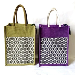Jute Printed Handbag