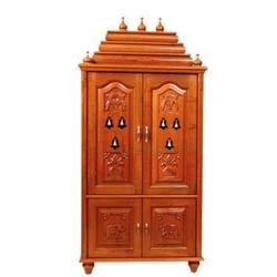 Pooja Wooden Cupboard