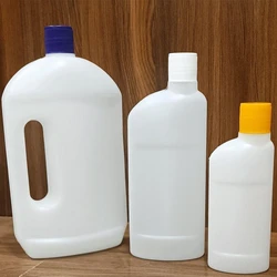 Floor Cleaner Bottle — Round Plain pattern White