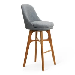 Wood High Bar Chair