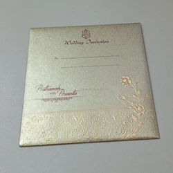 Metallic Wedding Card