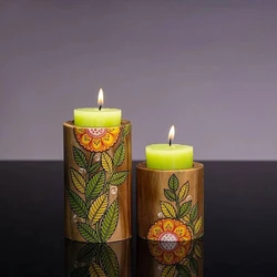 Bamboo Candle Stand