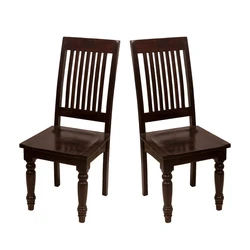 Brown Plain Wooden Chair