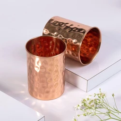 Hammered Copper Glass
