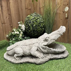 Crocodile Stone Statue