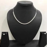 Casual Silver Necklace Set