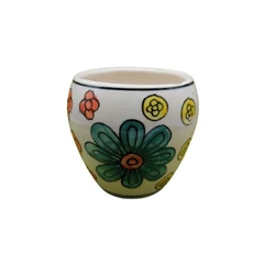 Multi-color ceramic planter