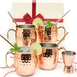 Copper Mugs Set