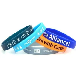 Printed rubber wristbands