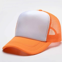 summer unisex men 5 panel mesh baseball cap trucker cap snapback hat