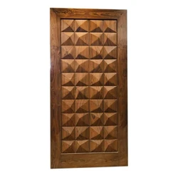 Termite Wooden Panel Door — white colour PU painting