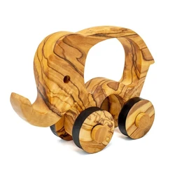Natural Wood Elephant Toy