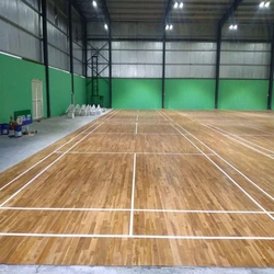 Court Badminton Wooden Flooring