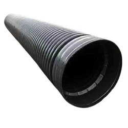 Pvc Corrugated Water Pipes, Round shape, grey colour