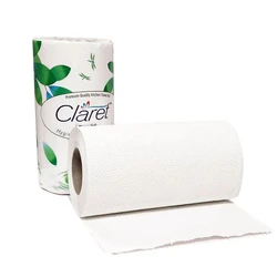 Kitchen Tissue Roll, Natural white color, 65 90 sheets