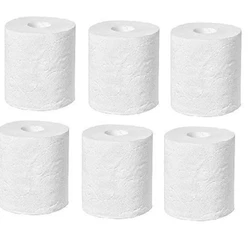 Paper Toilet Roll, White or kraft color, embossed
