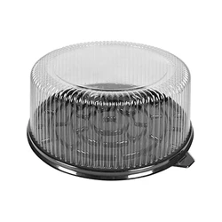Plastic Cake Containers, Separate base and transparent