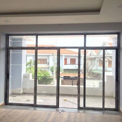 Hotel Aluminium Partition Door, Shine finishing