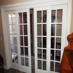 French Double Door Sliding, Classic look, large glass