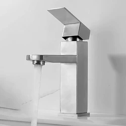 Steel Square Bathroom Faucets