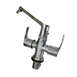 Silver Round Basin Tap