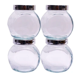 Lid Glass Jar D Homes, 150 ml capacity, round shape