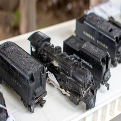 Antique Electric Toy Train, Playing use, iron material