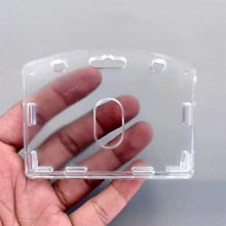 Photo ID Card Holder, Plastic material, blue color