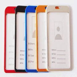 Metal Aluminum ID Card Holders, Black, blue color