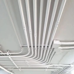 Round Electrical Pvc Conduit Pipe, Off white color