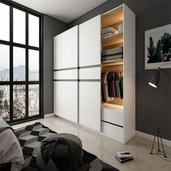 Sliding Doors Bedroom Wardrobe , Full-length mirror