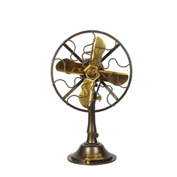 Vintage Table Fan, Exclusive rubbed bronze finish