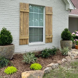 Wooden Outdoor Window Shutters, Different hues & styles