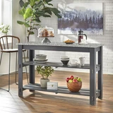 Granite Kitchen Trolley, Removable metal trays