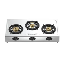 Three Burner Butterfly Gas Stove, Rust resistance pipe
