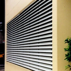 fixed louvre panels, aesthetics, elliptical blades