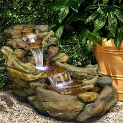 Brown Indoor Fountain