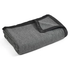 Knitted fleece relief blanket machine washable