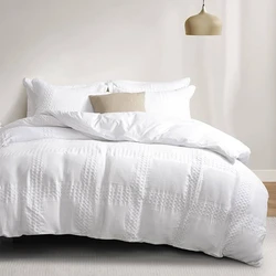 Lightweight comfort and warmth blanket cover waffle