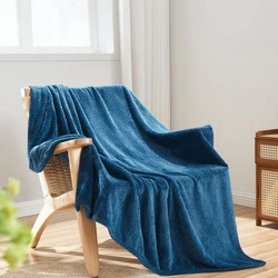 Packable & portable, easy to care silky throw blanket