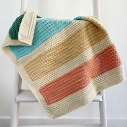 Baby blanket woven, breathable & easy care wash