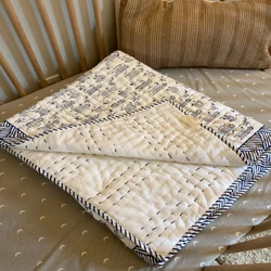 Kantha quilt baby blanket, comfortable and warm