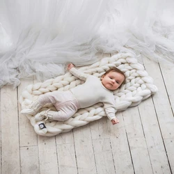 Wool Blanket Baby Solid, Versatile & Practical