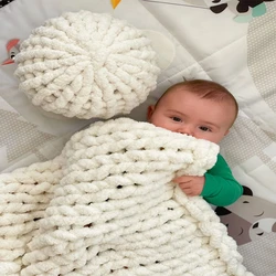 Softest Baby Chunky Blanket, Knitting Pattern
