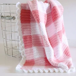 Crochet Blanket Baby, Portable Size Lightweight