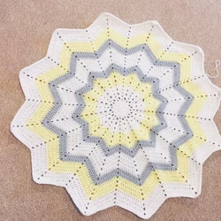 Crochet Star Blanket, lovely drape and texture