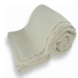 Lightweight Cotton Linen Blanket, Soft Breathable